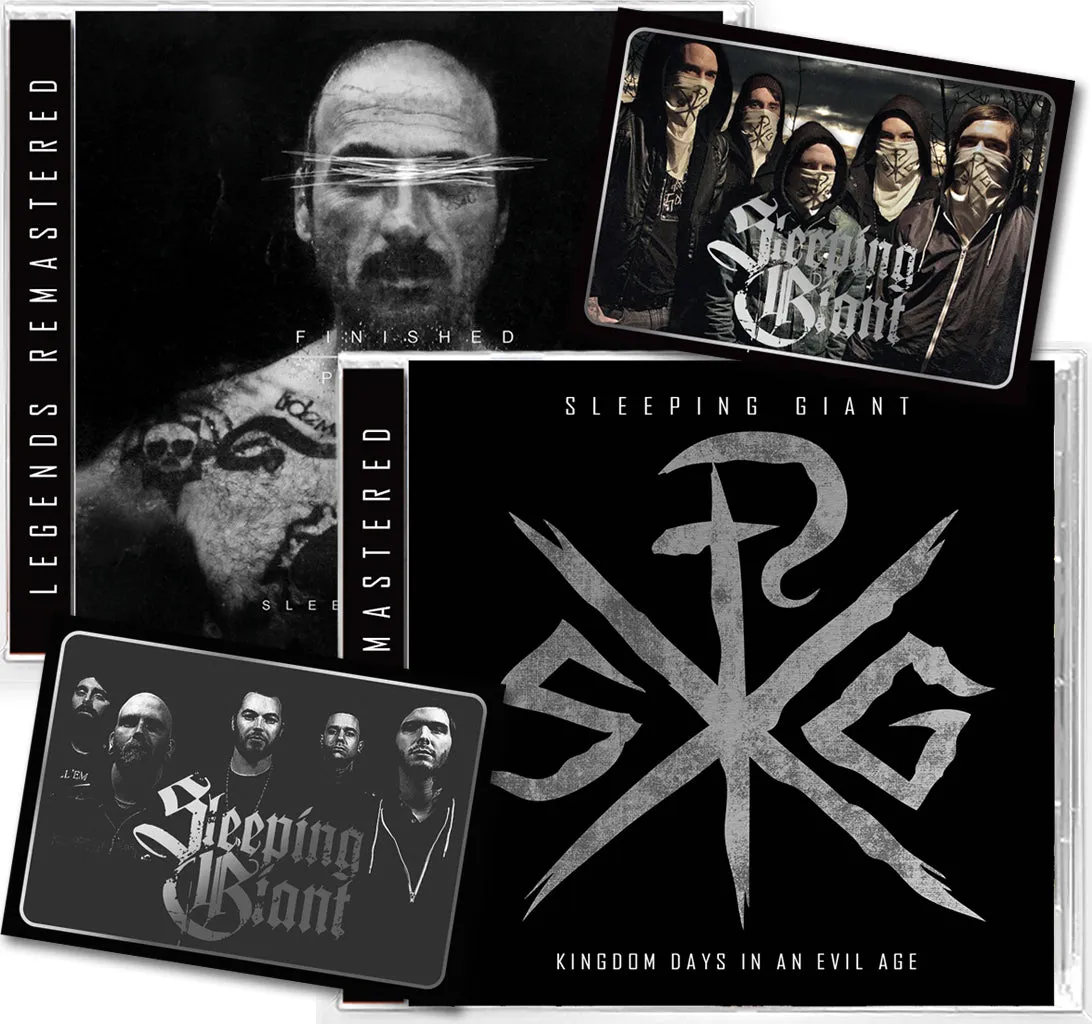 2-CD BUDGET BUNDLE SLEEPING GIANT - KINGDOM DAYS.... & FINISHED PEOPLE (2022, Bombworks Records) Elite Blood-Thirsty Extreme Metal!