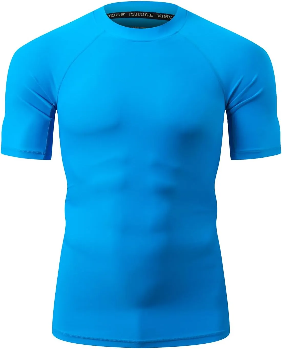 ADOREISM Swim Shirts for Men UPF 50  Quick-Dry Sun Protection Short Sleeve Rash Guard for Men