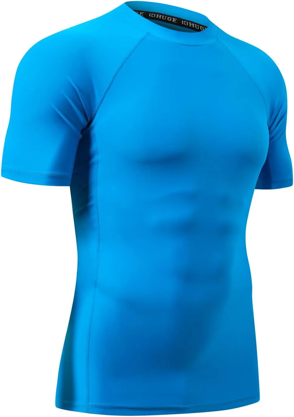 ADOREISM Swim Shirts for Men UPF 50  Quick-Dry Sun Protection Short Sleeve Rash Guard for Men