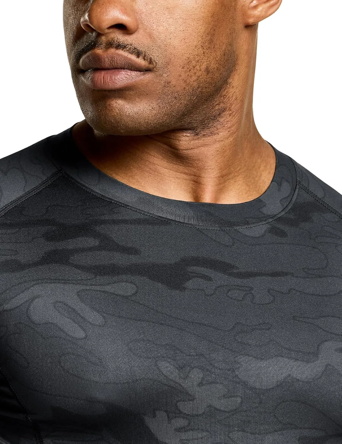 ATHLIO Men's UPF 50  Long Sleeve Compression Shirts, Water Sports Rash Guard Base Layer, Athletic Workout Shirt