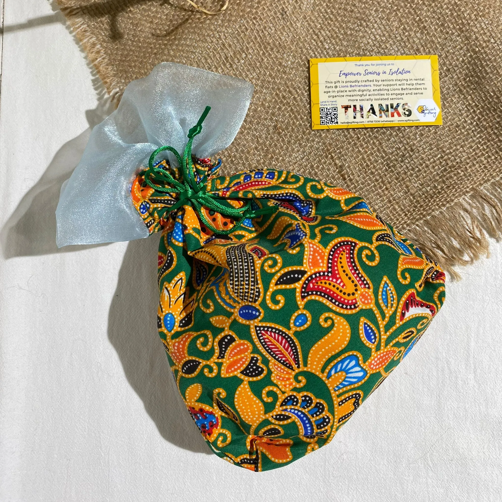 Batik Print Pouch