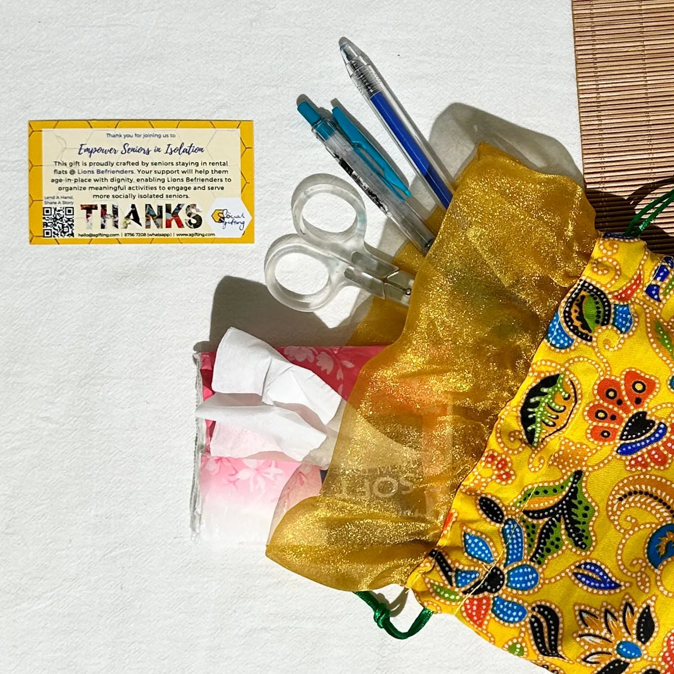 Batik Print Pouch