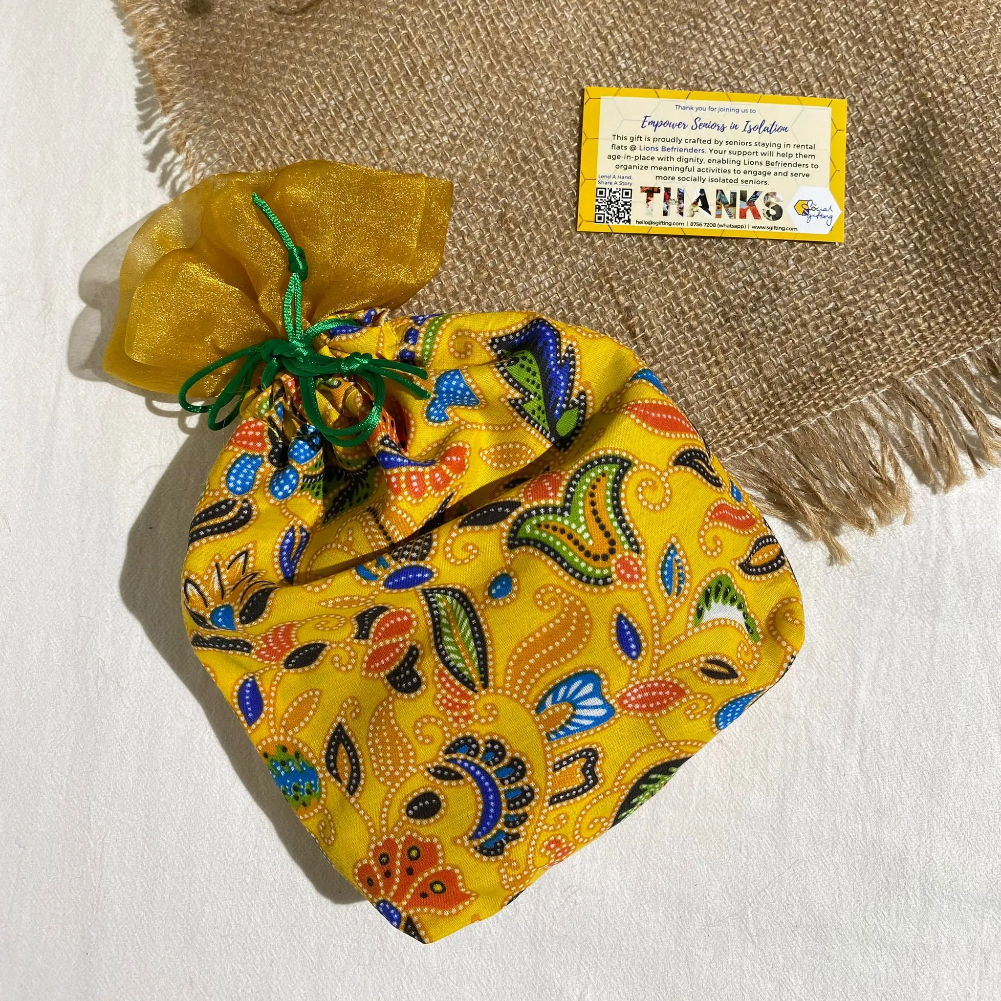 Batik Print Pouch