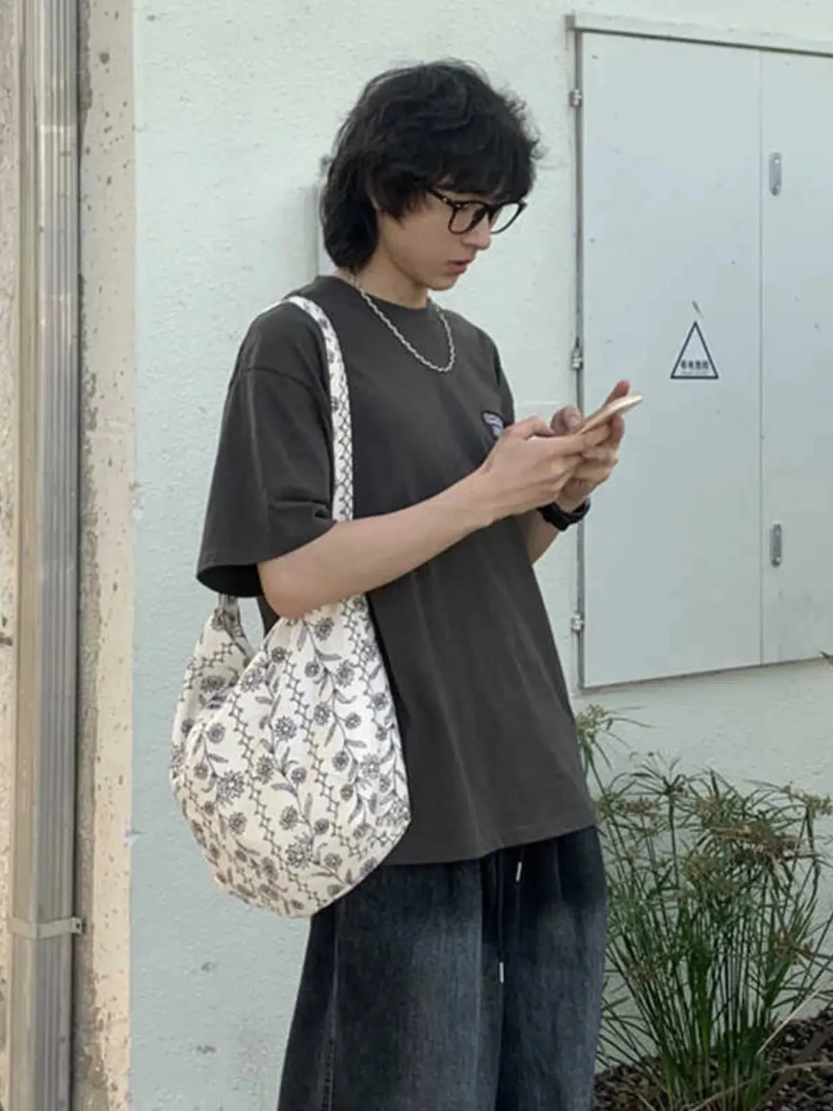Casual Floral Shoulder Bag