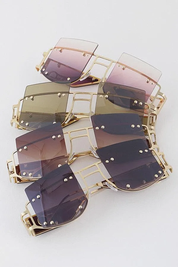Cut Out Oversize Sunglasses
