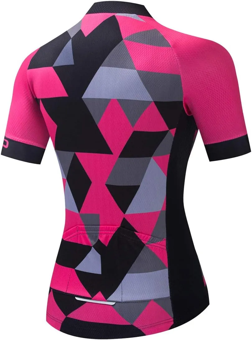 Cycling Jersey Women Summer Bike Shirts Road Bike Jackets Short Sleeve MTB Jersey Quick Dry