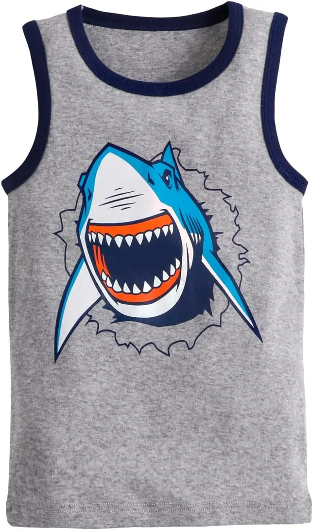 HUAER& Toddler Boys' 2-3 Pack Tank Tops