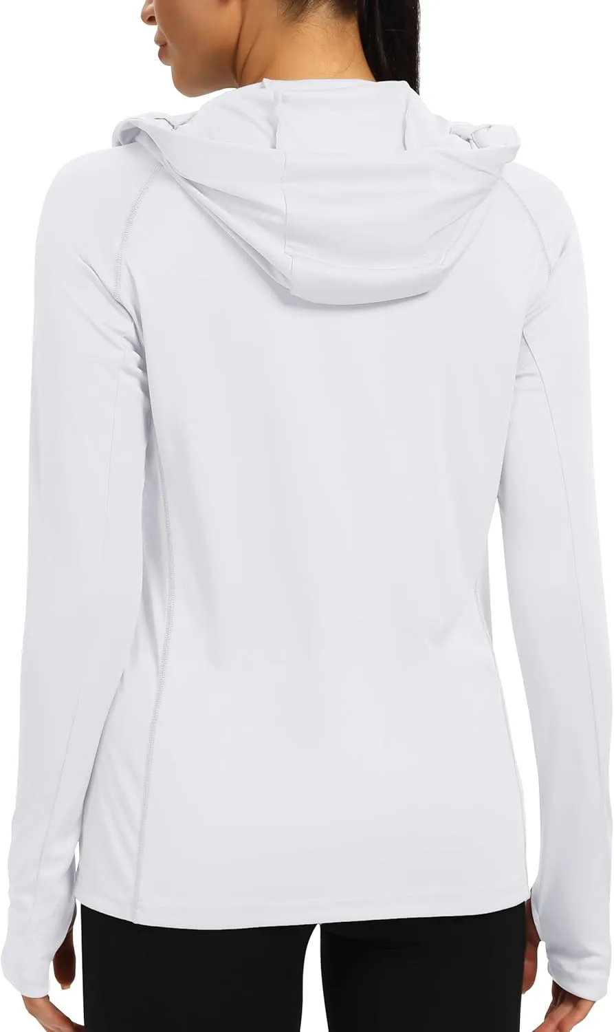 IUGA SPF Shirt Women Sun Protection Clothing UPF 50  Hoodie with Face Cover UV Hiking Long Sleeve Shirts Lightweight Outdoor