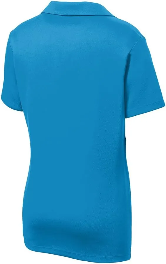 Joe's USA Women's Dri-Equip Short Sleeve Racer Mesh Polo Shirts in Size XS-4XL