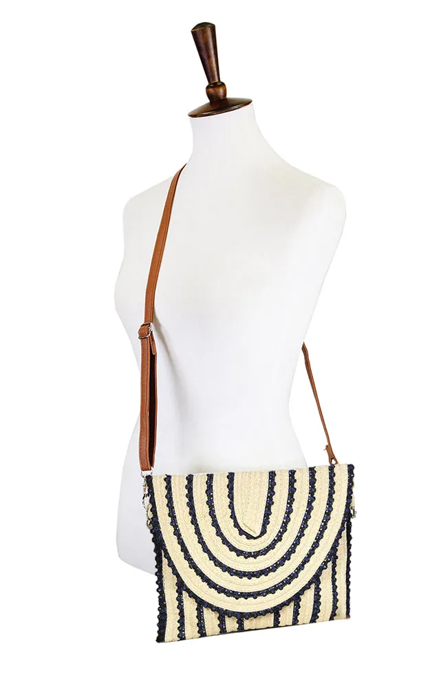 LOA402 Crochet Clutch Crossbody Bag