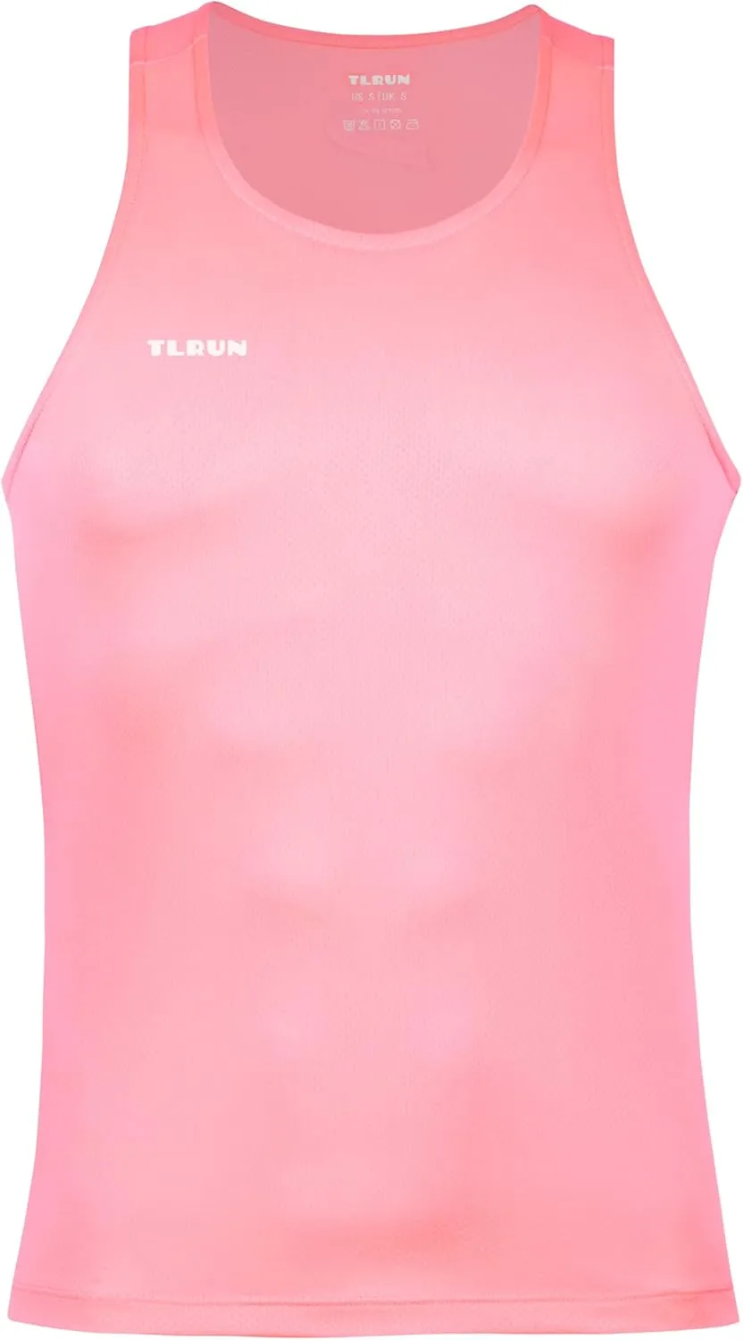 Men's Running Tank Top Ultra Lightweight Marathon Singlet Shirts Dry Fit Workout Sleeveless T-Shirt