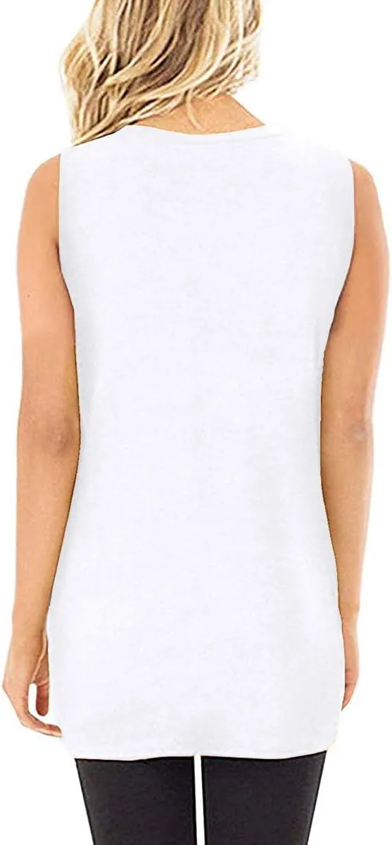 SAMPEEL Womens Tank Tops Twist Knot Summer Sleeveless