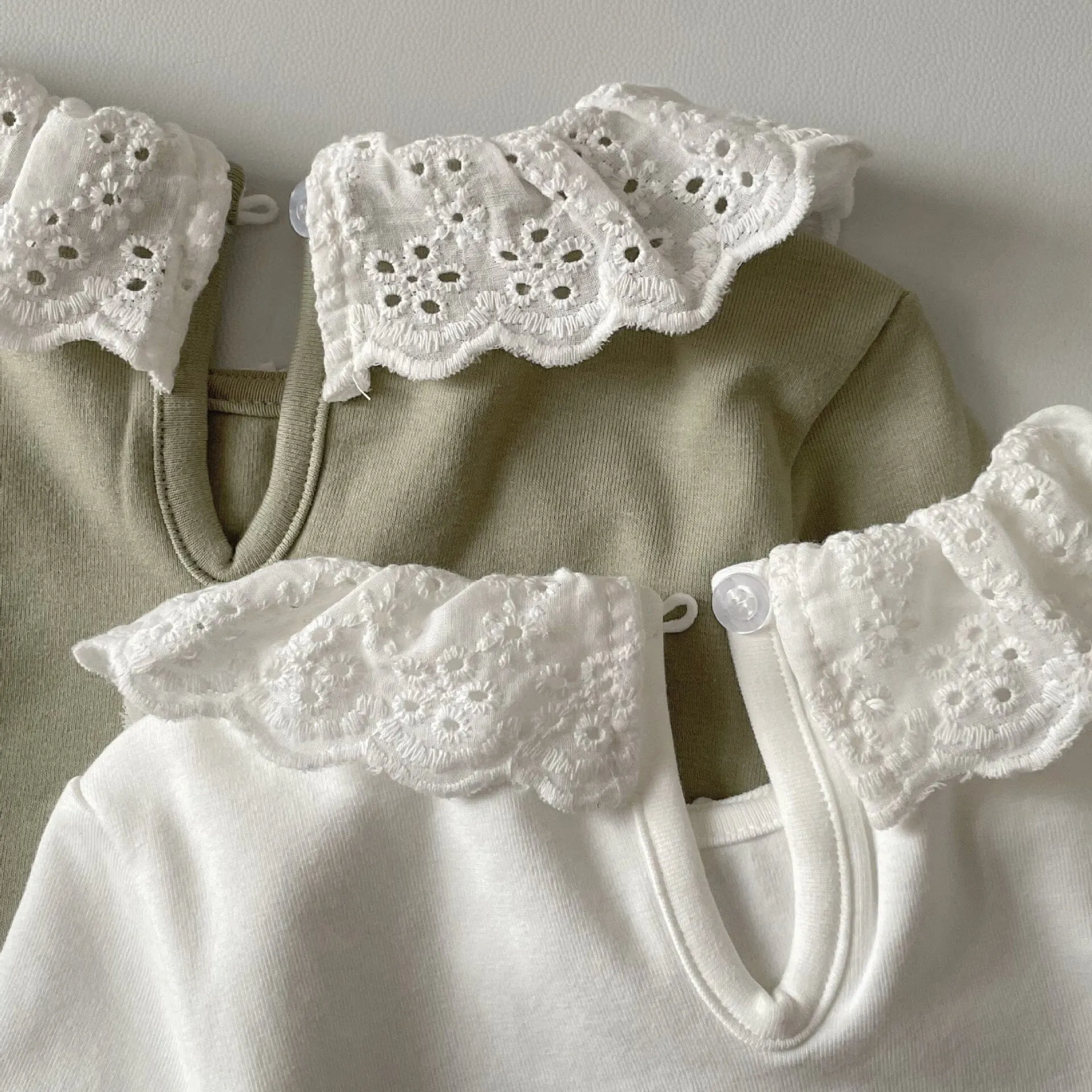 Tessa Lace Ruffle Collar Long Sleeve Top