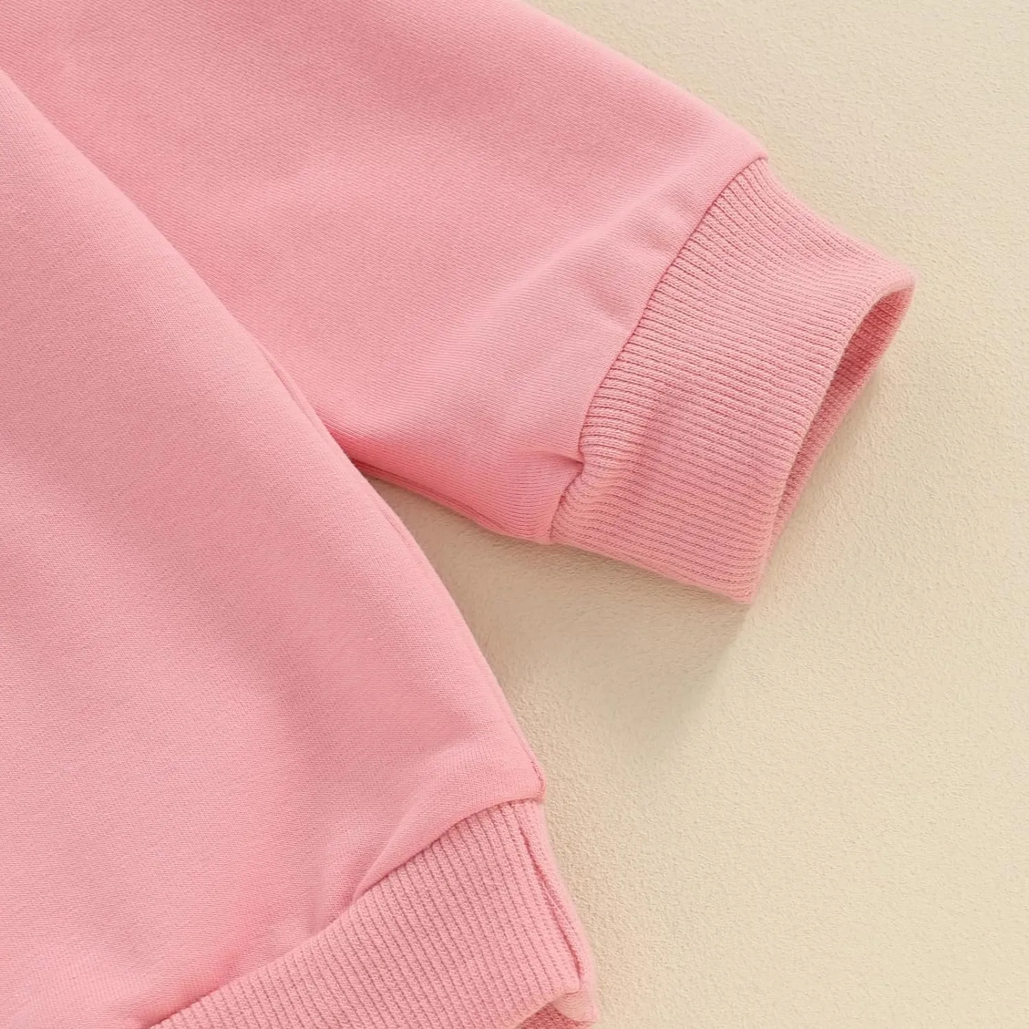 Toddler Baby Girl Long Sleeve Ruffle Sweatshirt Tops Basic Solid Color Oversized Sweater Shirts Kid Fall Clothes