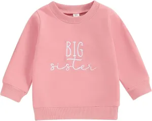 Toddler Baby Girl Long Sleeve Ruffle Sweatshirt Tops Basic Solid Color Oversized Sweater Shirts Kid Fall Clothes