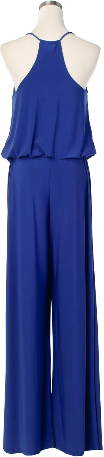 URBAN K Women's Plus and Regular Size Racer Back Jumpsuits and Rompers