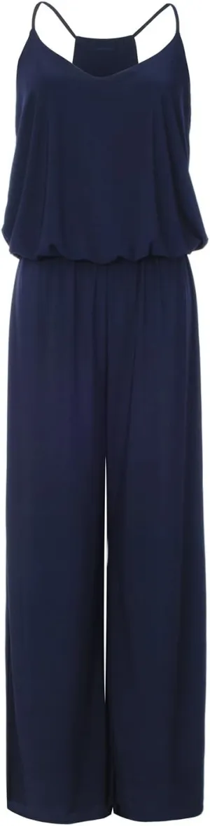 URBAN K Women's Plus and Regular Size Racer Back Jumpsuits and Rompers