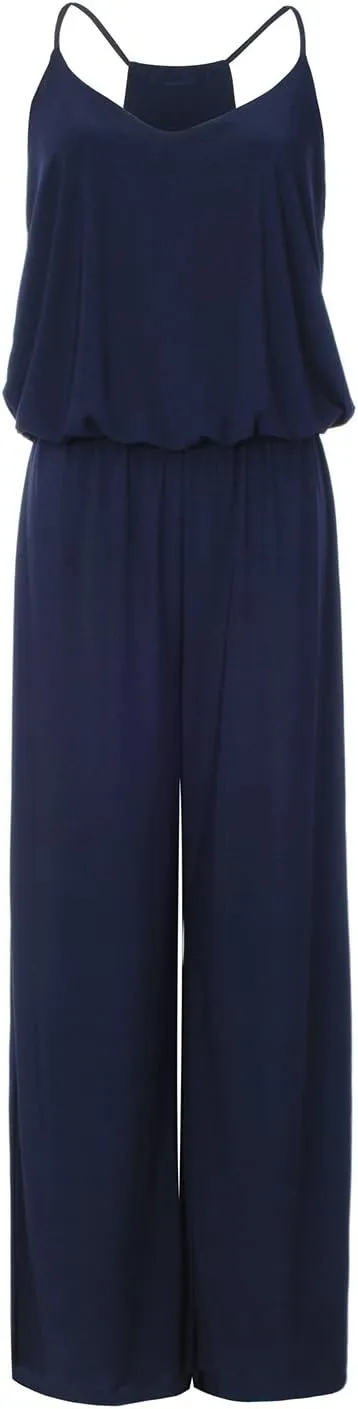URBAN K Women's Plus and Regular Size Racer Back Jumpsuits and Rompers