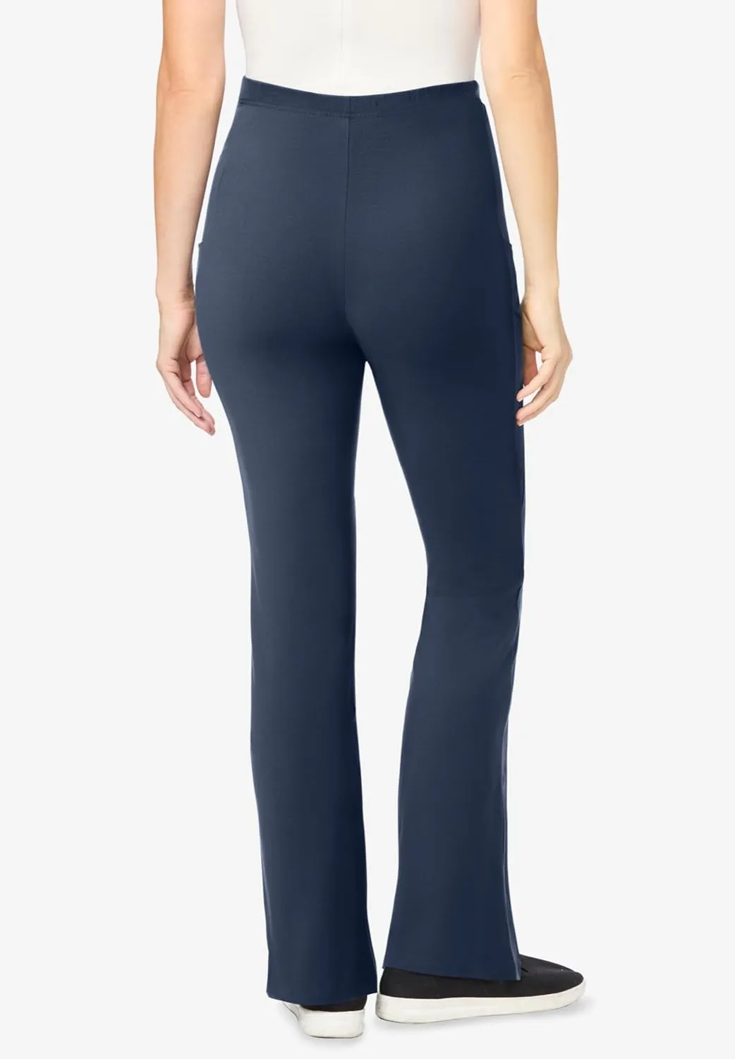 Woman Within Plus Size Pocket Bootcut Legging